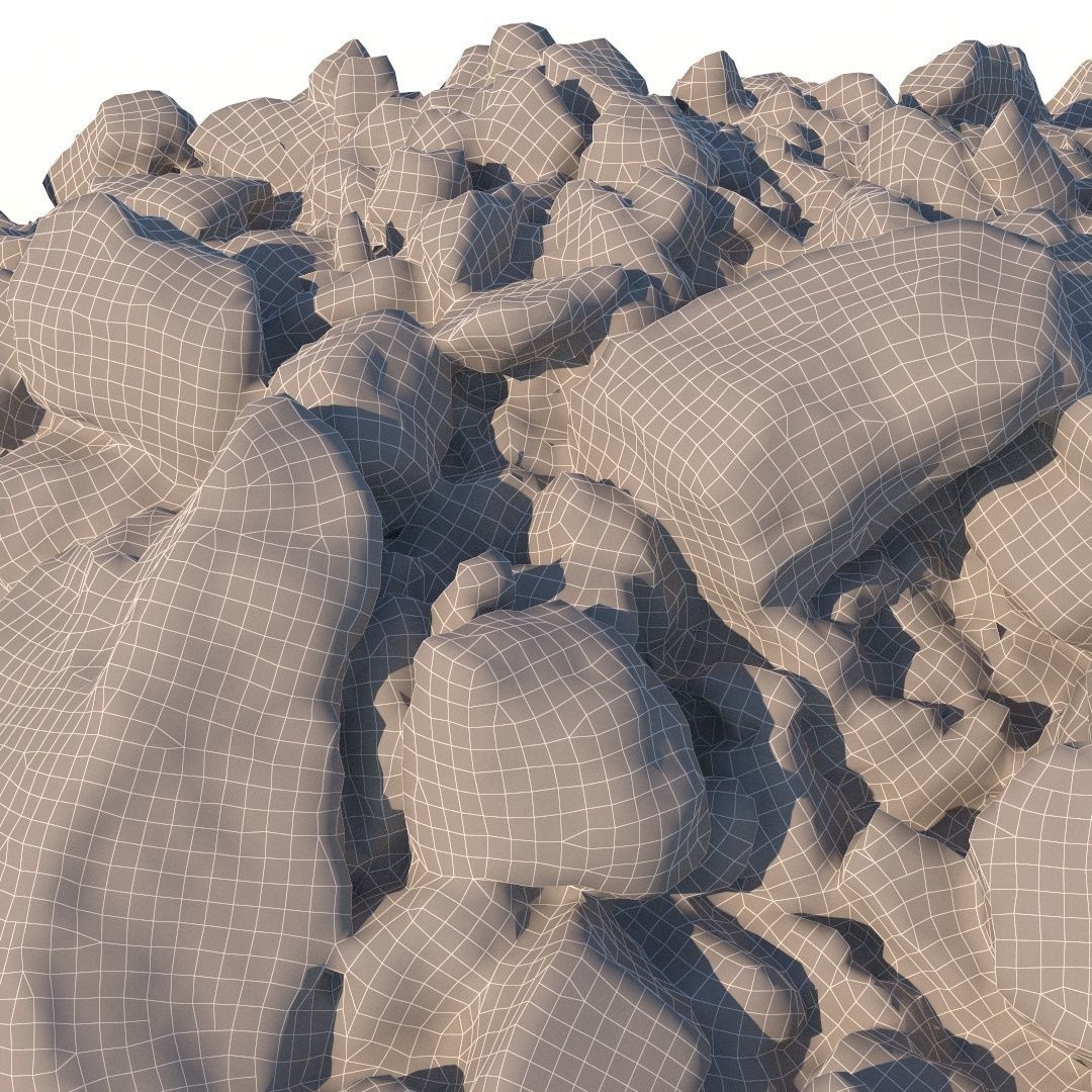 Stone Beach 3D model_4