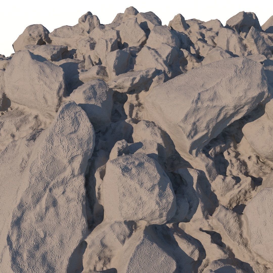 Stone Beach 3D model_8