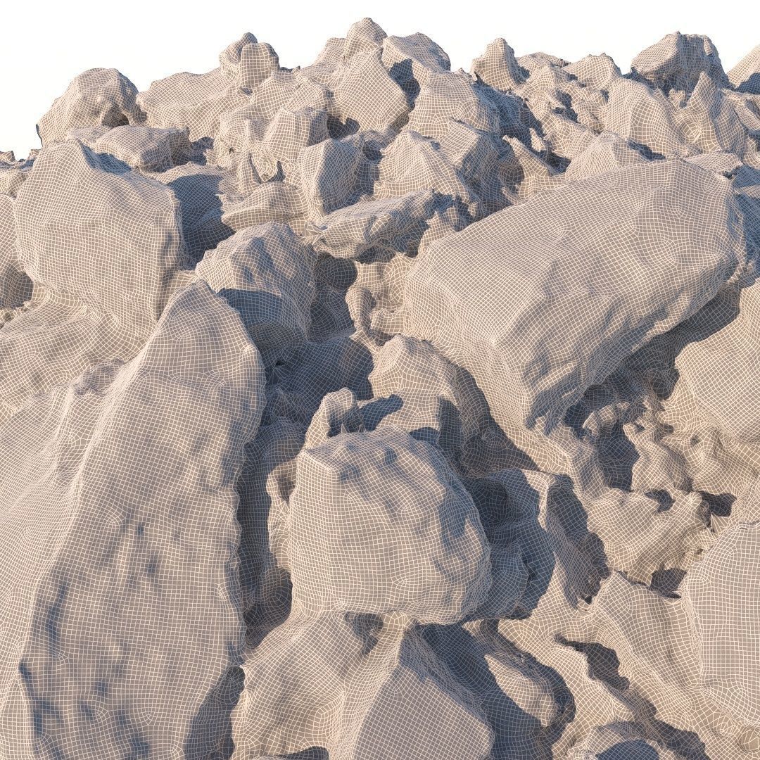 Stone Beach 3D model_7