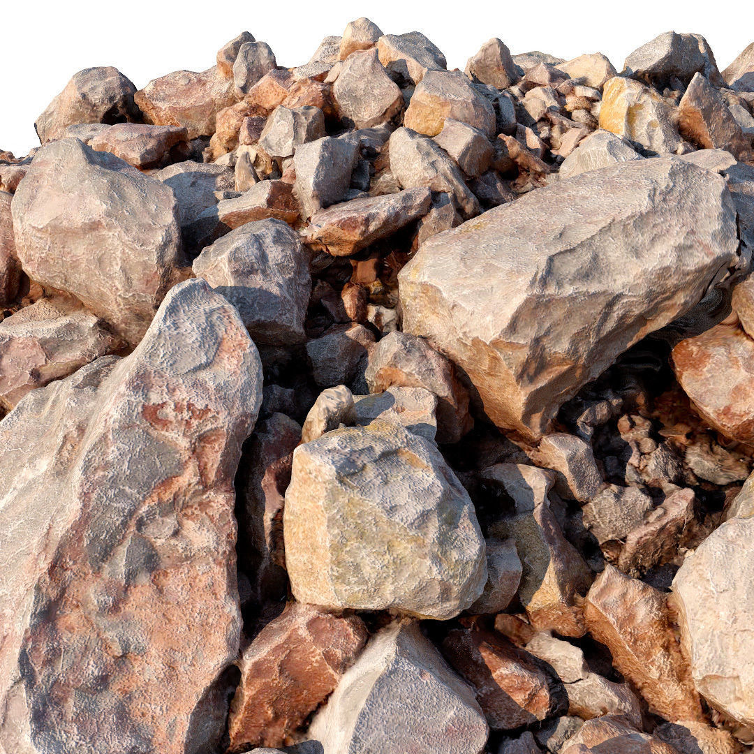 Stone Beach 3D model_1