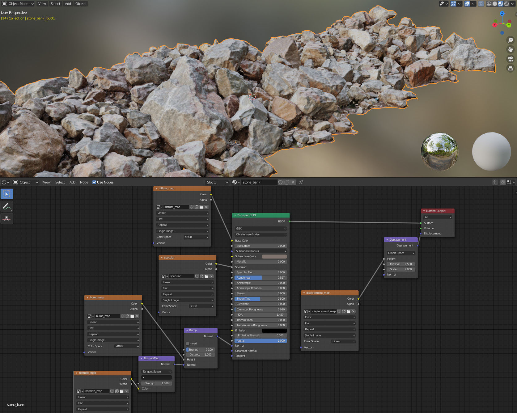 Stone Beach 3D model_10