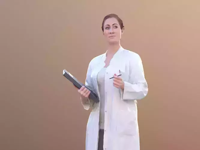 Rocio 10310 - Working Scientist Low-poly 3D model