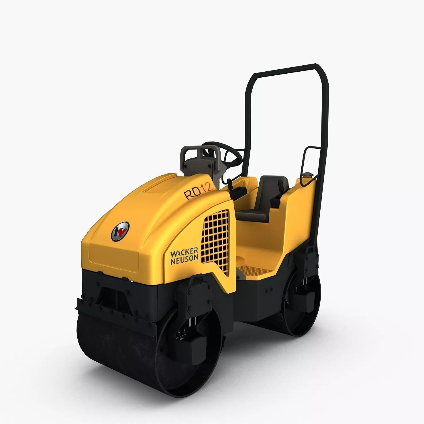 Wacker neuson rd12 Road Roller 3D model_0