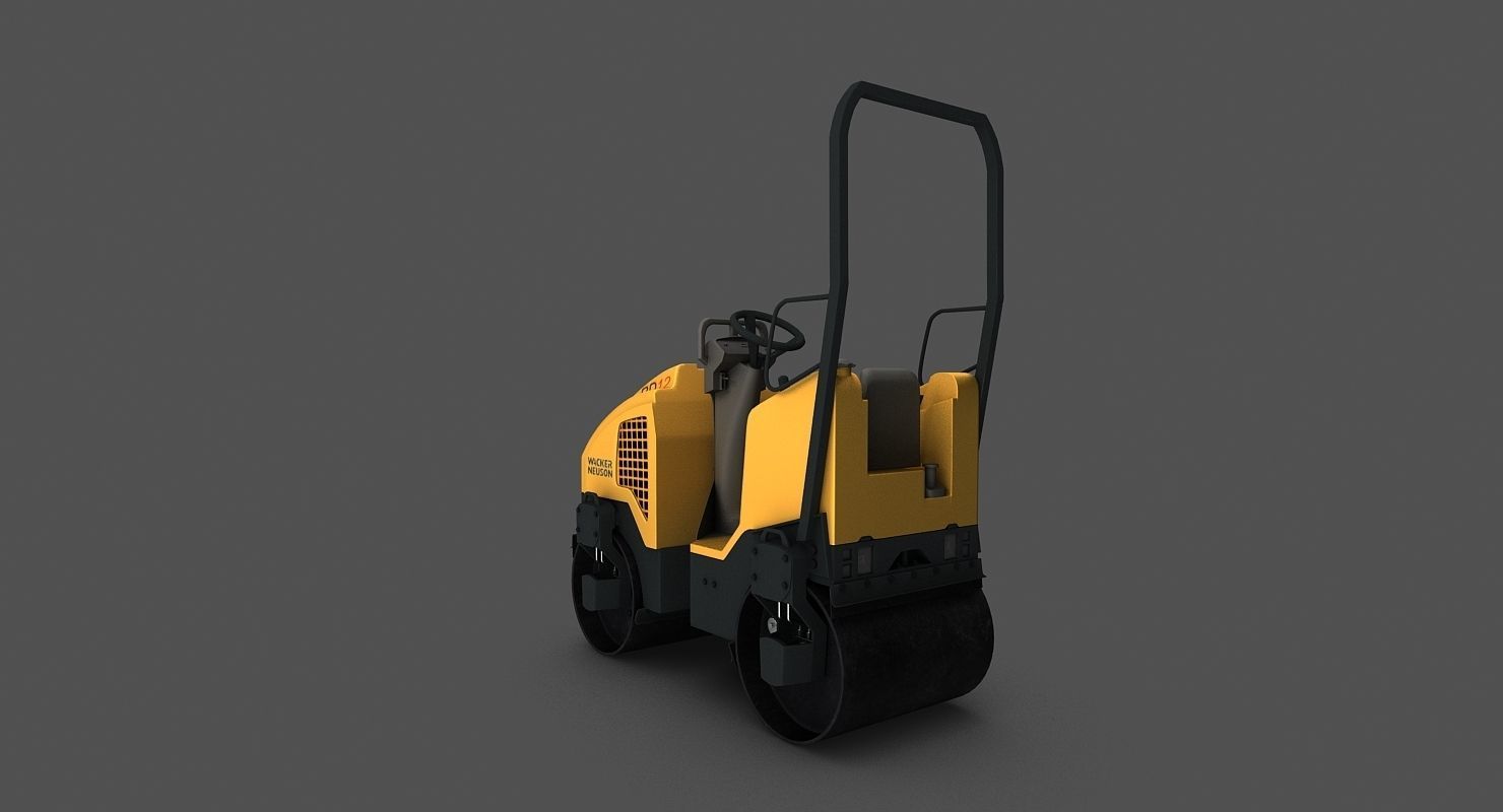 Wacker neuson rd12 Road Roller 3D model_6
