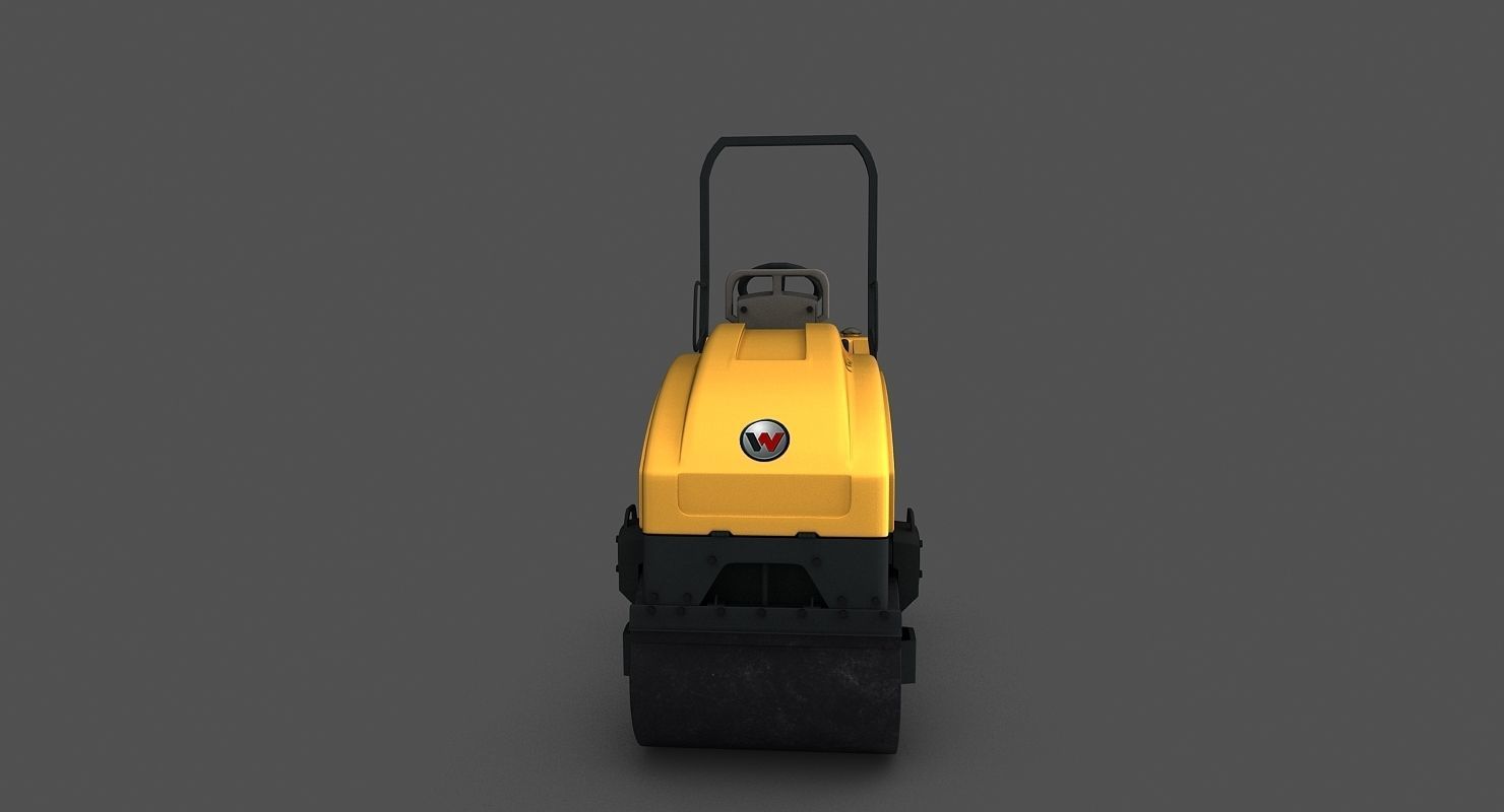 Wacker neuson rd12 Road Roller 3D model_2