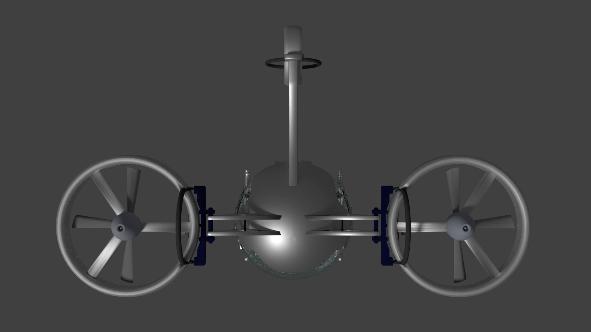 Sci-fi Drone Free low-poly 3D model_8