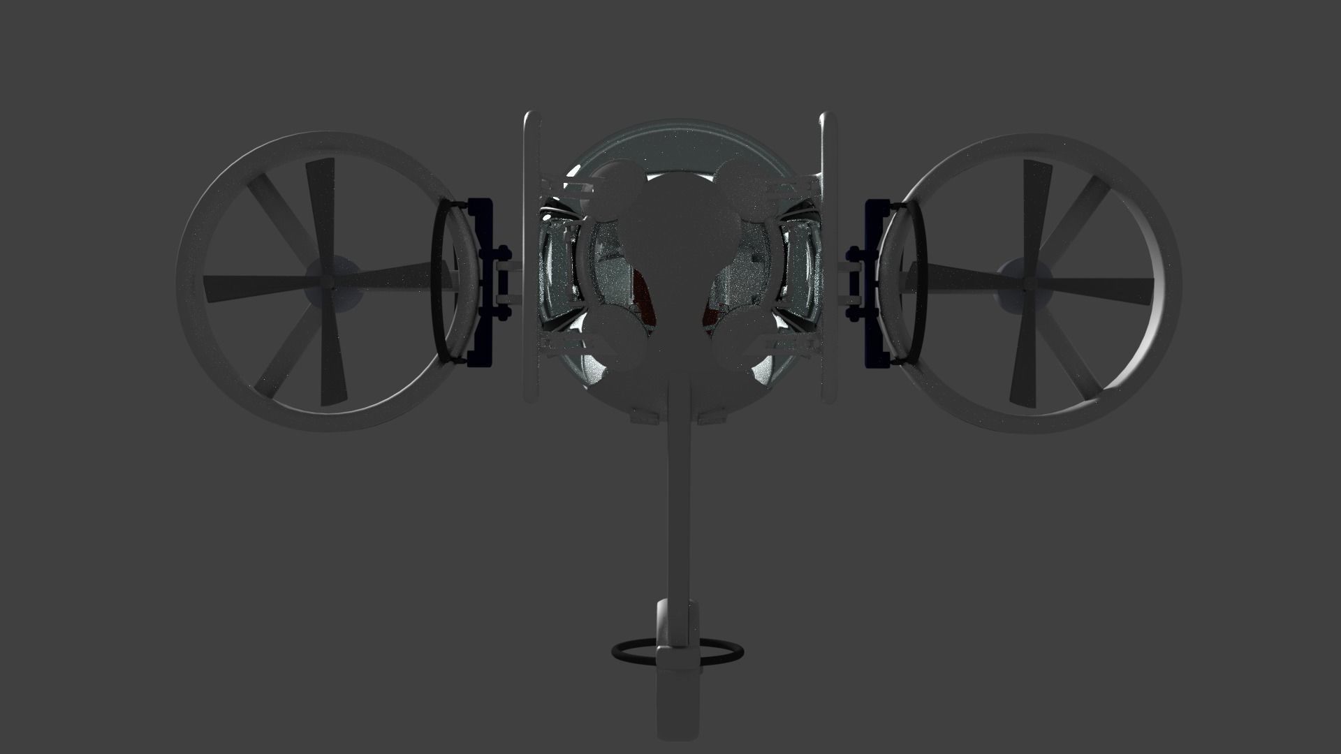 Sci-fi Drone Free low-poly 3D model_2