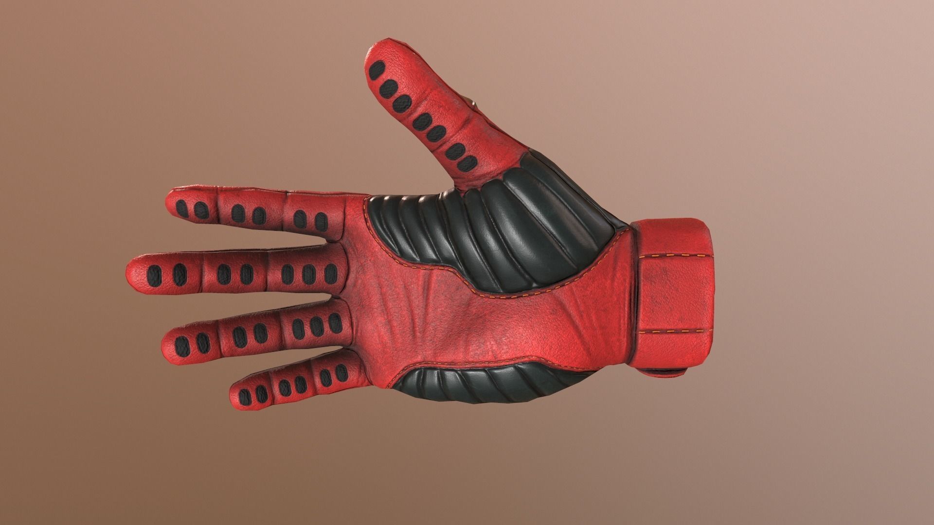 Sci-Fi Glove - Rigged and Animated Low-poly 3D model_26