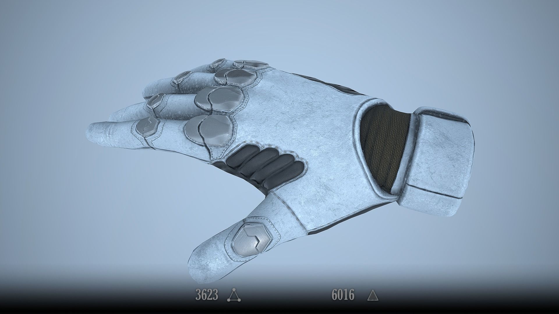 Sci-Fi Glove - Rigged and Animated Low-poly 3D model_5