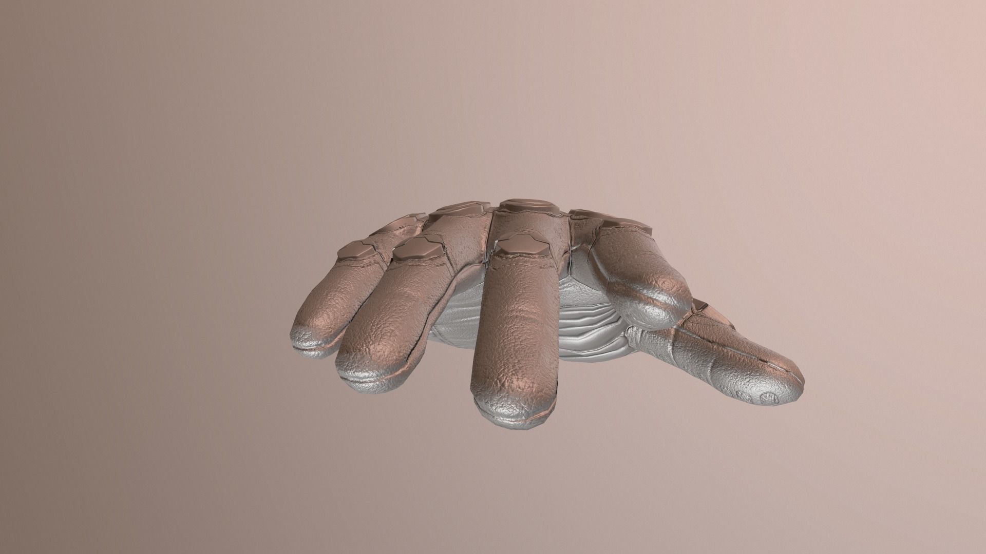 Sci-Fi Glove - Rigged and Animated Low-poly 3D model_21