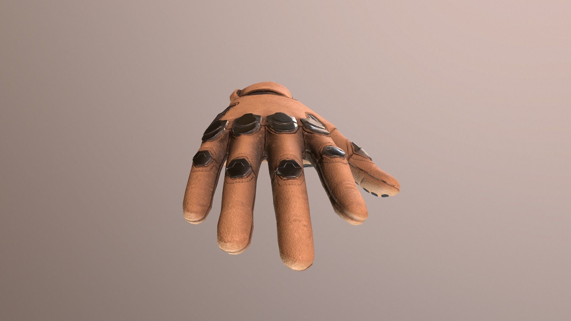 Sci-Fi Glove - Rigged and Animated Low-poly 3D model_22