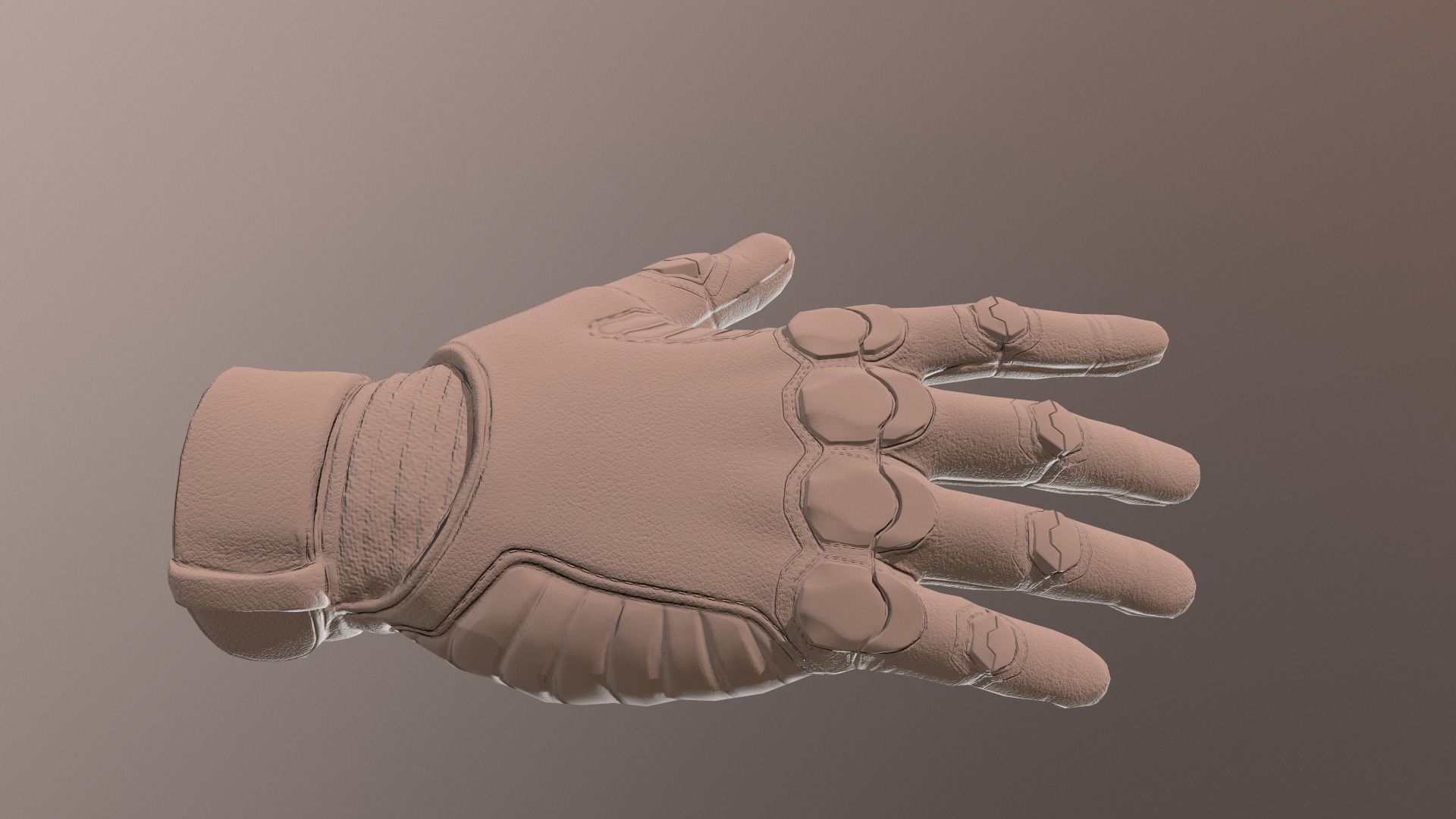 Sci-Fi Glove - Rigged and Animated Low-poly 3D model_13
