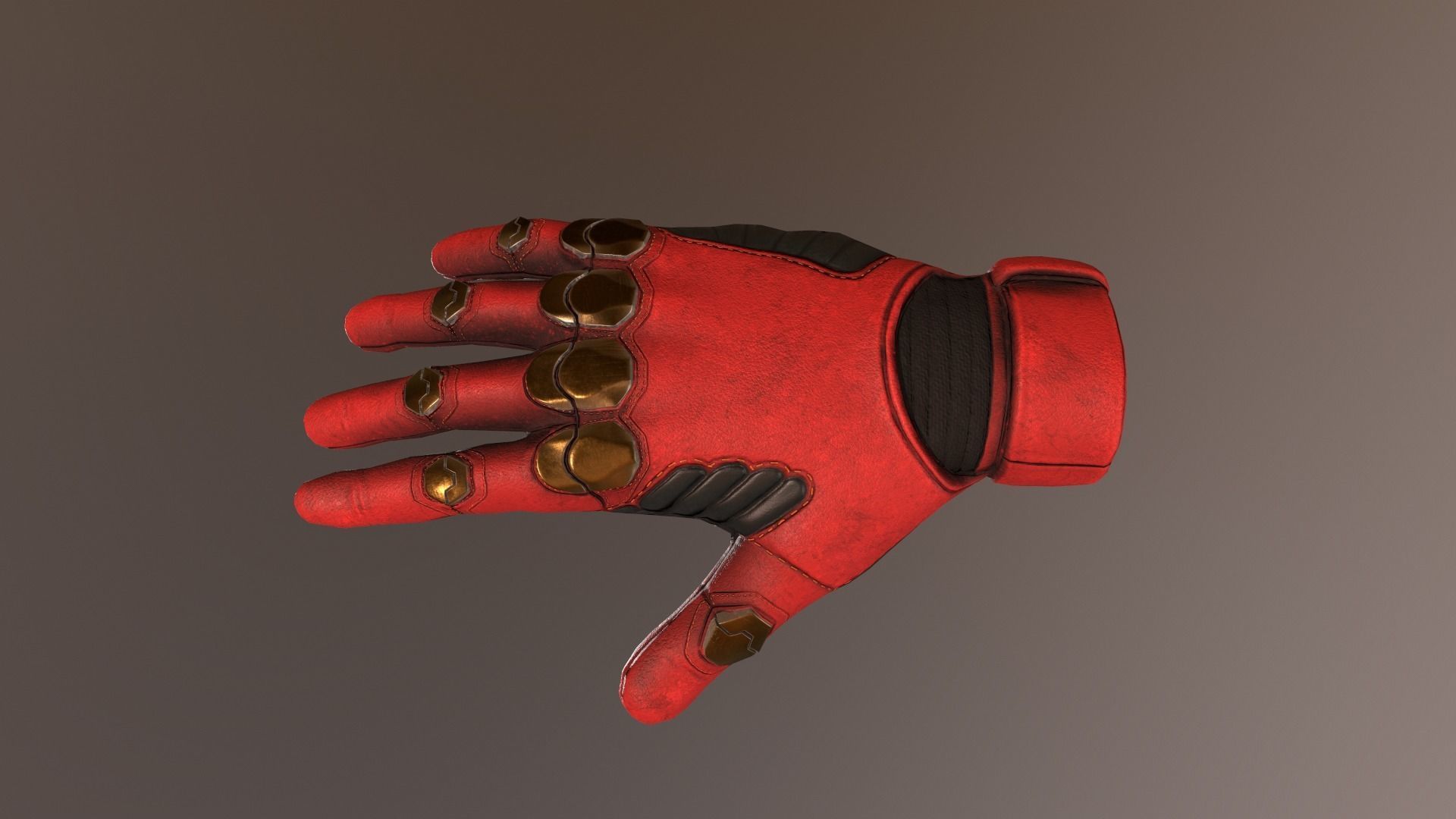 Sci-Fi Glove - Rigged and Animated Low-poly 3D model_30