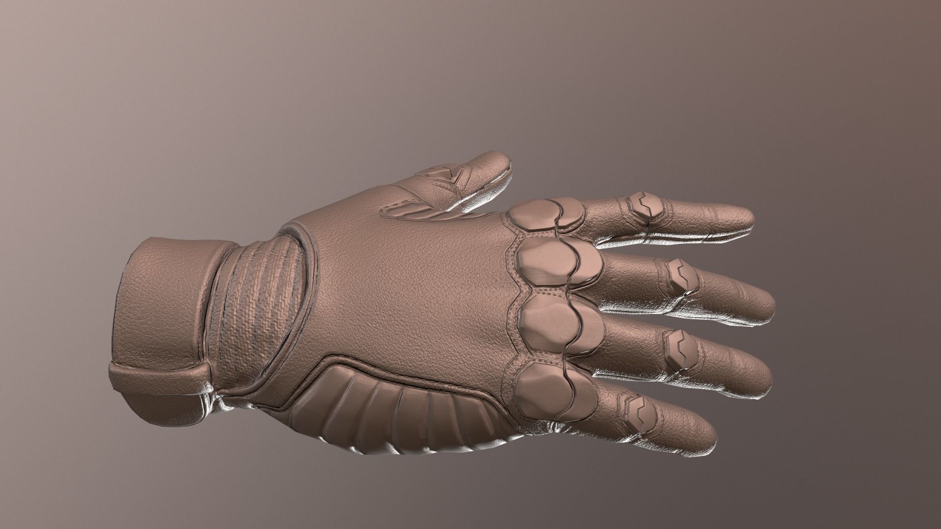 Sci-Fi Glove - Rigged and Animated Low-poly 3D model_18