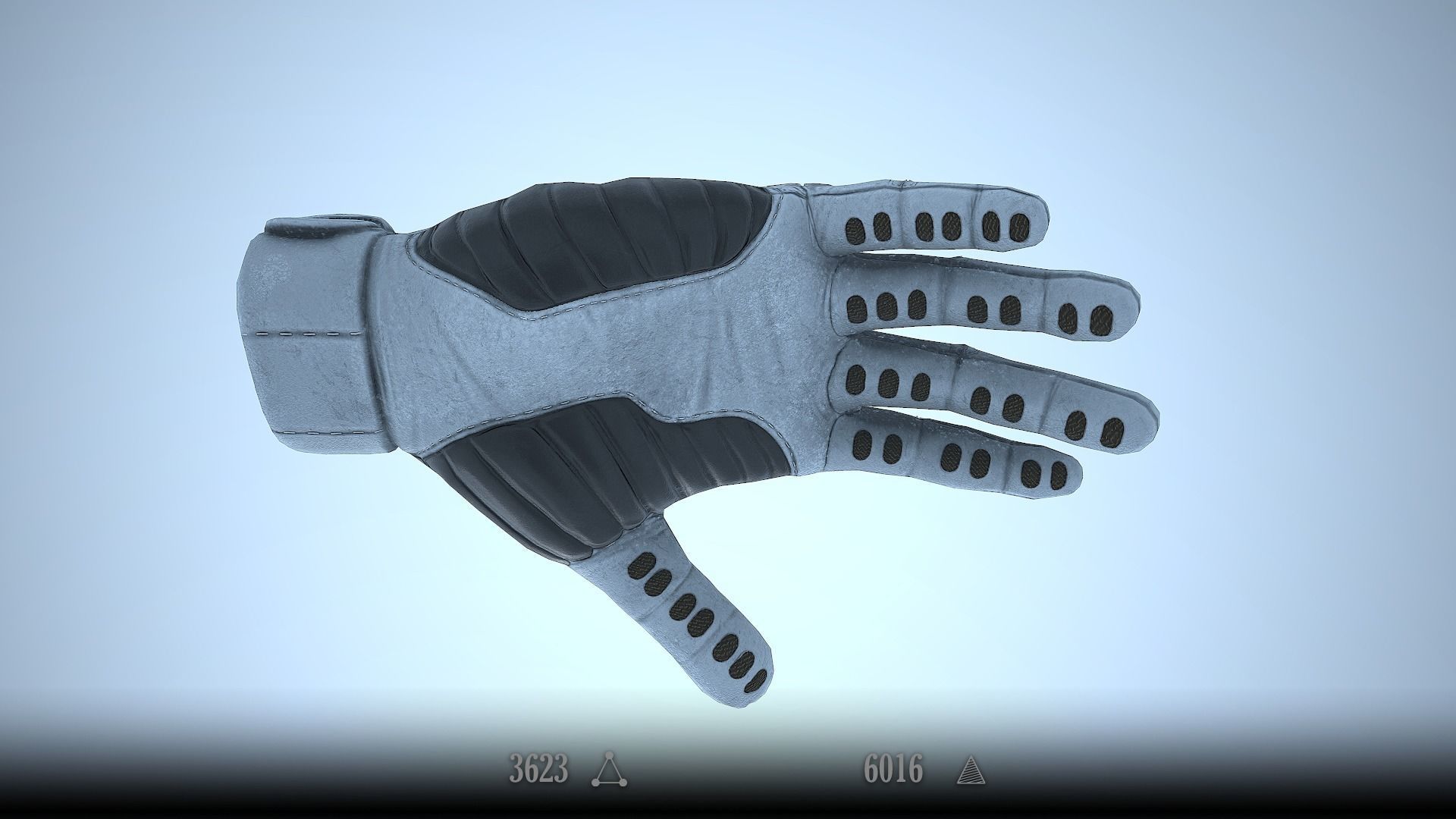 Sci-Fi Glove - Rigged and Animated Low-poly 3D model_4