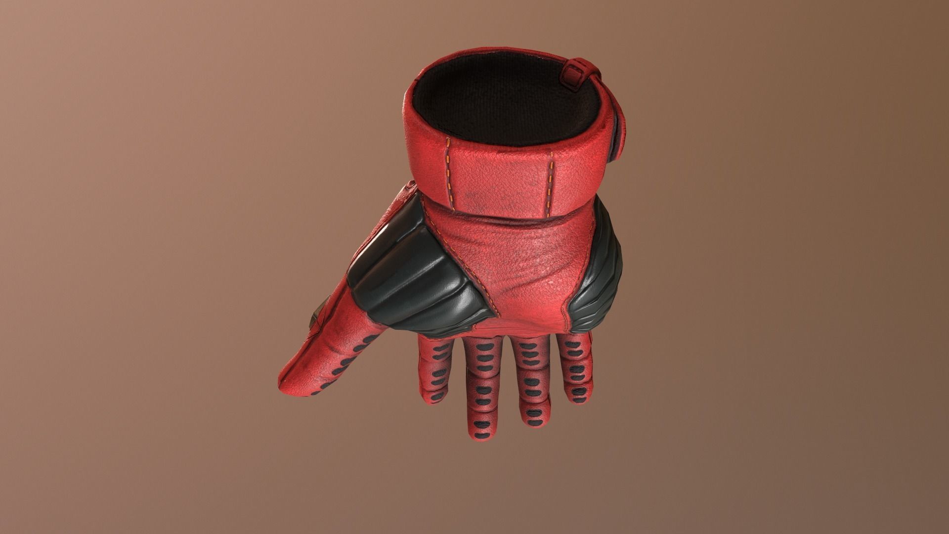 Sci-Fi Glove - Rigged and Animated Low-poly 3D model_27