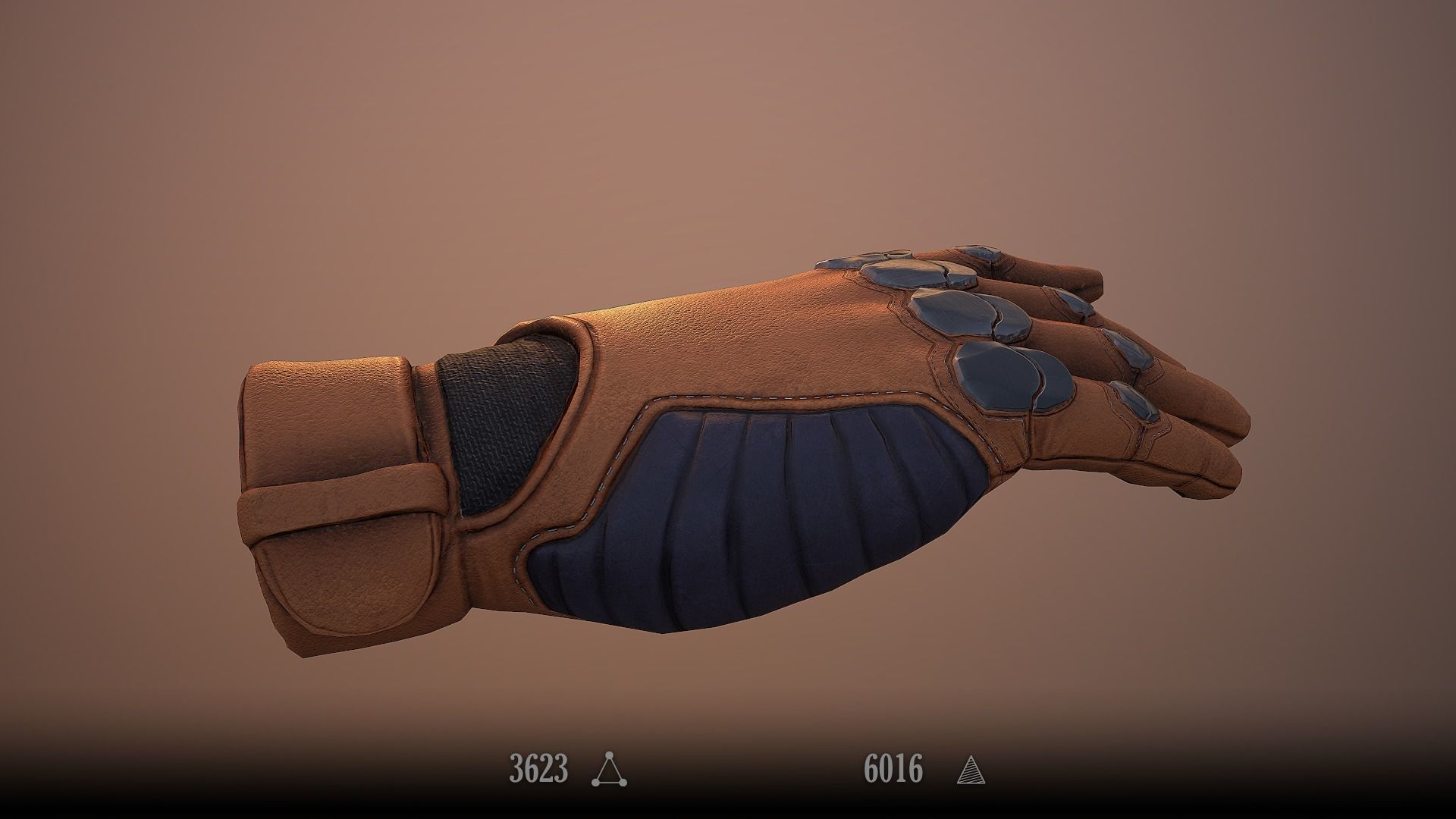 Sci-Fi Glove - Rigged and Animated Low-poly 3D model_2