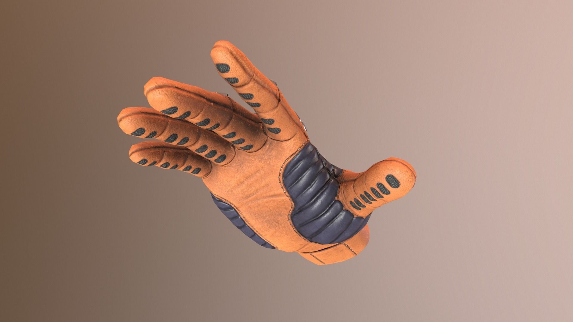 Sci-Fi Glove - Rigged and Animated Low-poly 3D model_29
