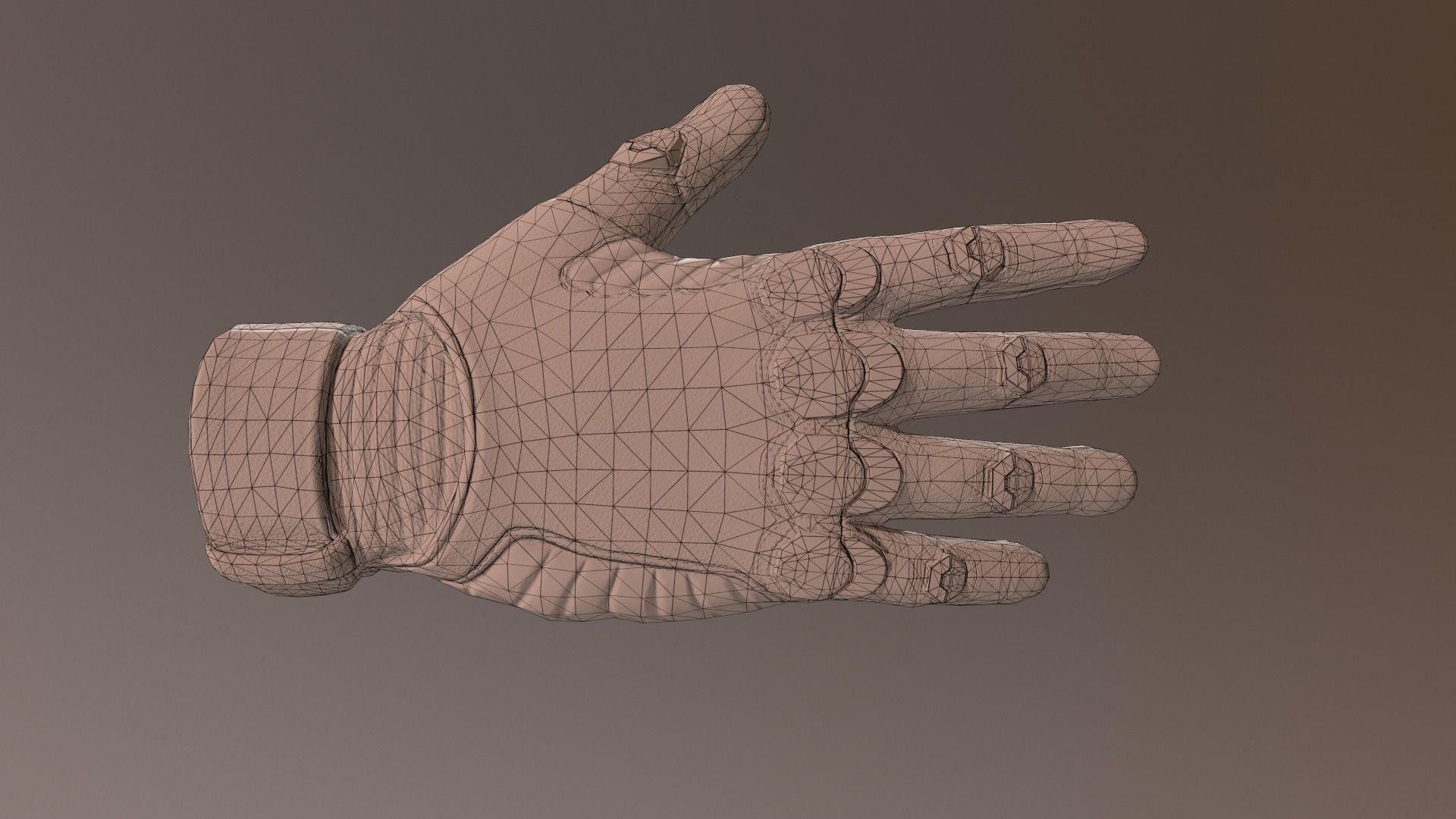 Sci-Fi Glove - Rigged and Animated Low-poly 3D model_14