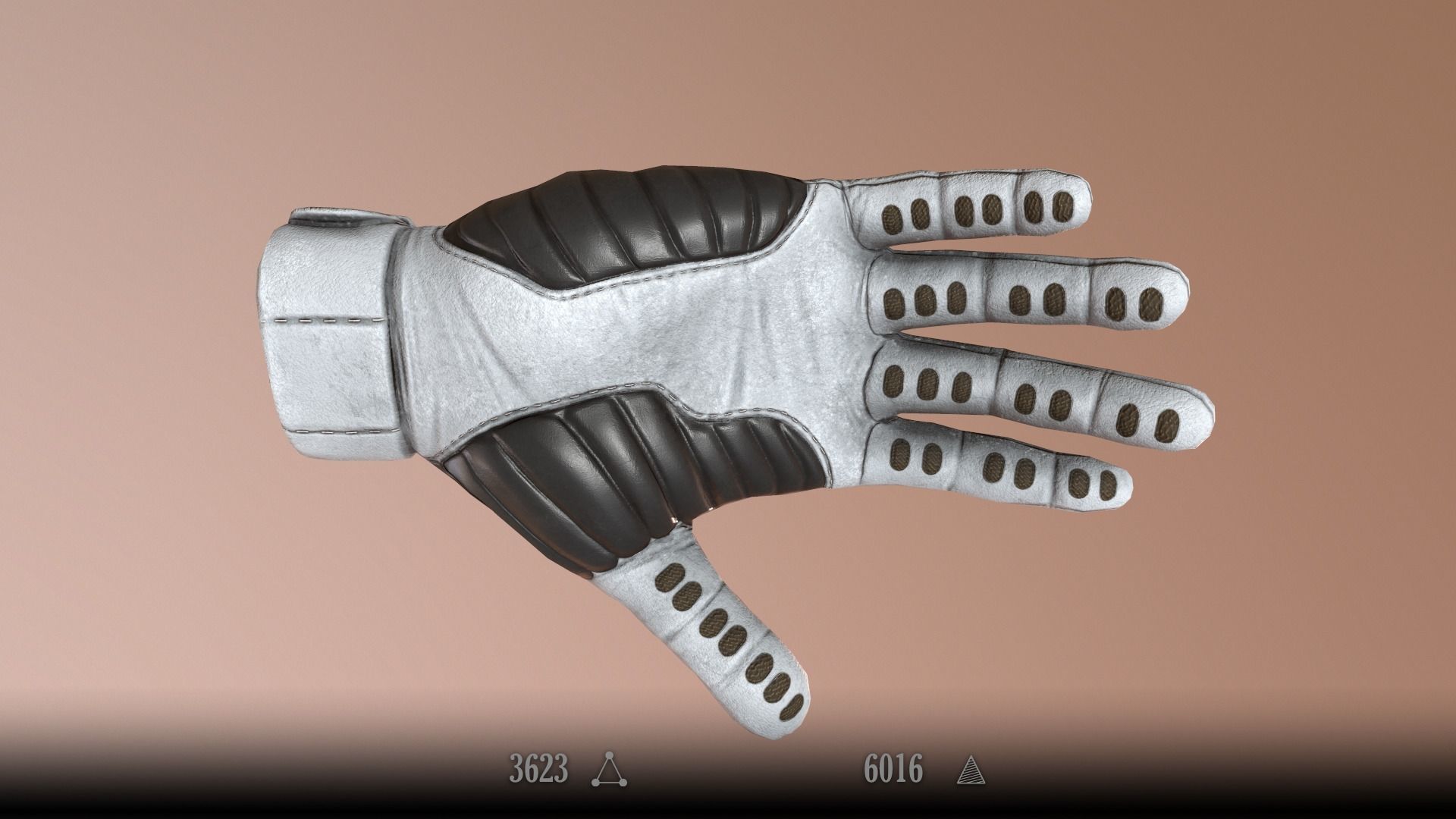Sci-Fi Glove - Rigged and Animated Low-poly 3D model_9