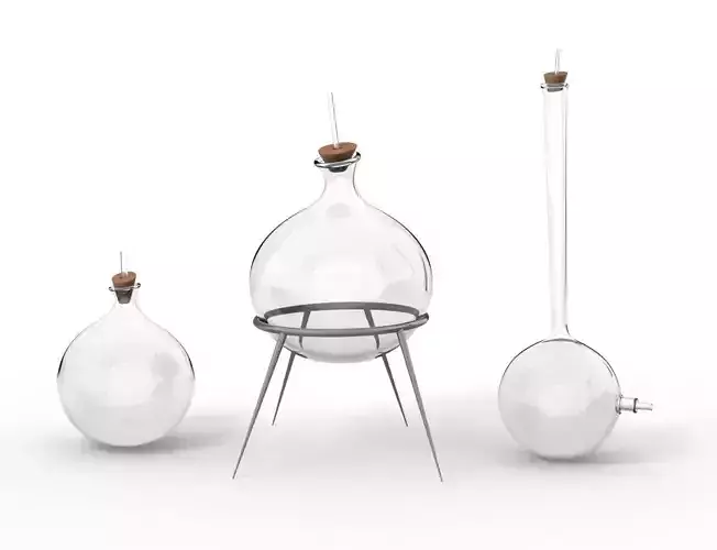 chemistry recipient flask bowl