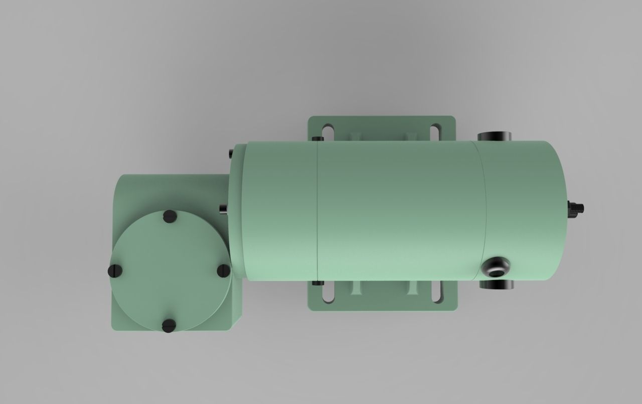 PMDC Motor Free 3D model_2