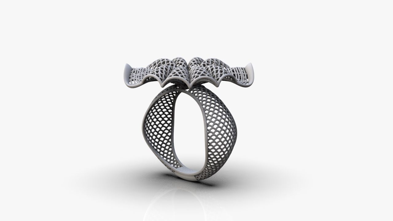 Stylized ring 3D print model_11