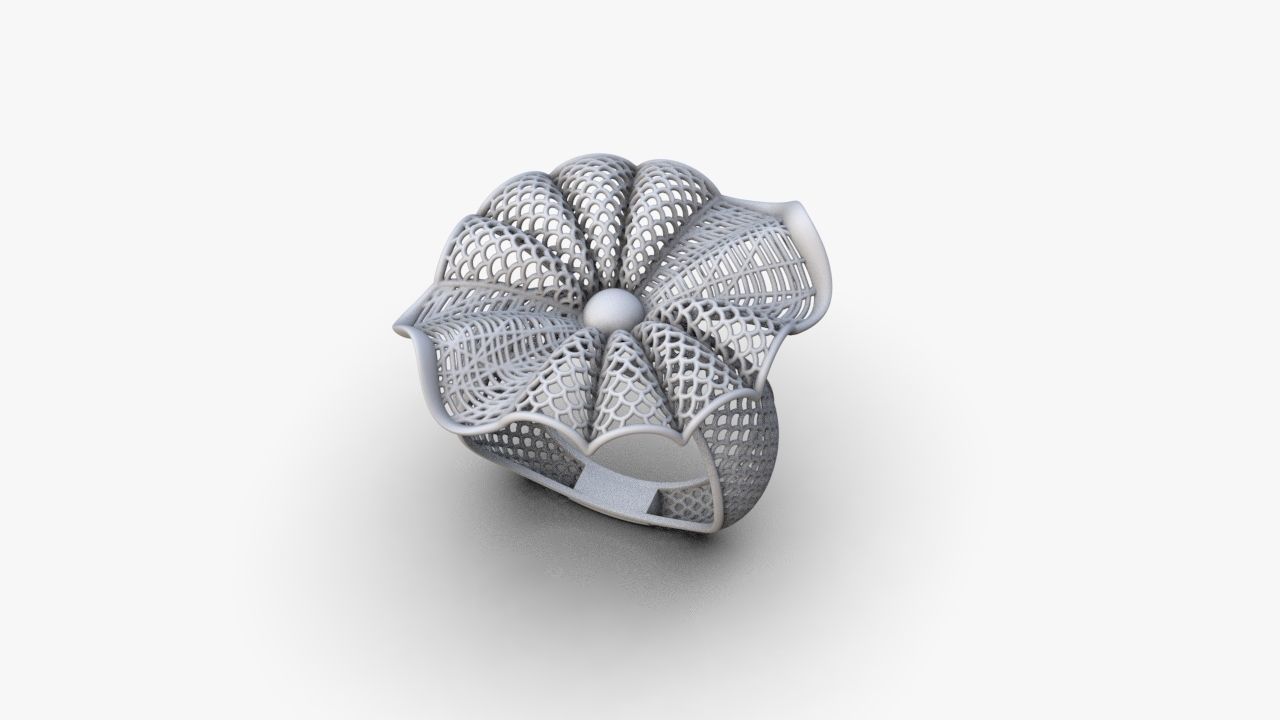 Stylized ring 3D print model_12