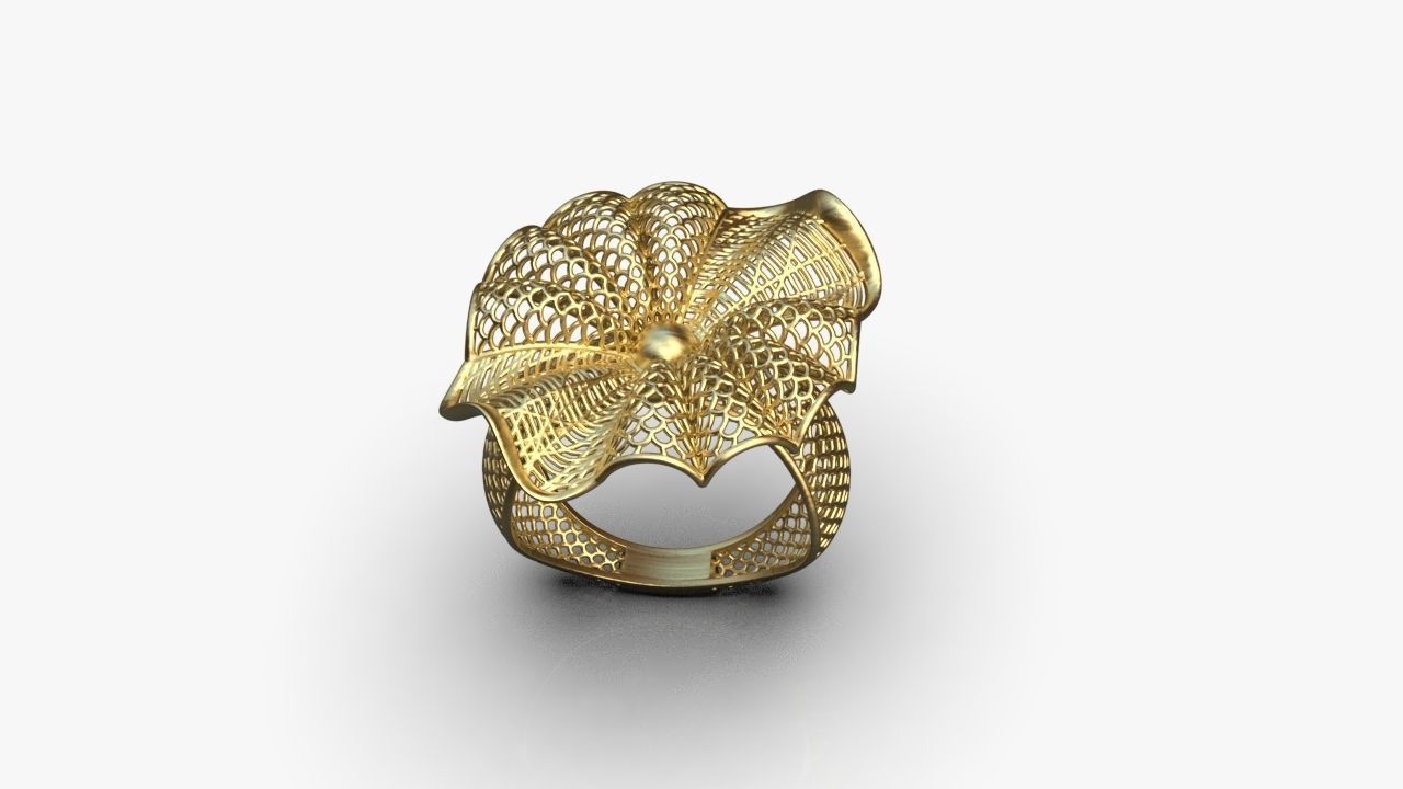 Stylized ring 3D print model_8