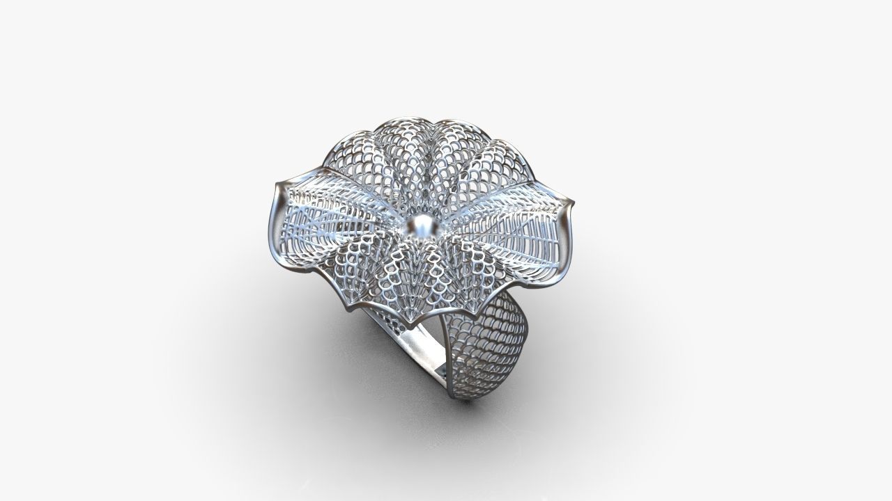 Stylized ring 3D print model_9