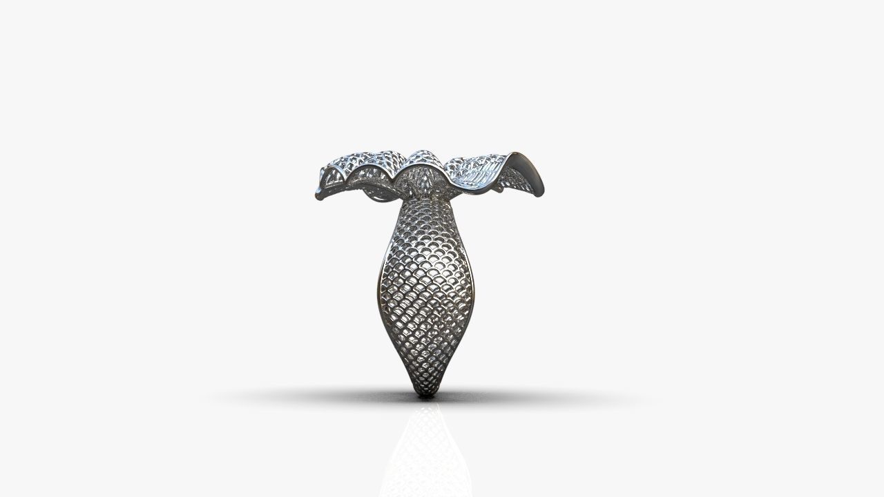 Stylized ring 3D print model_6