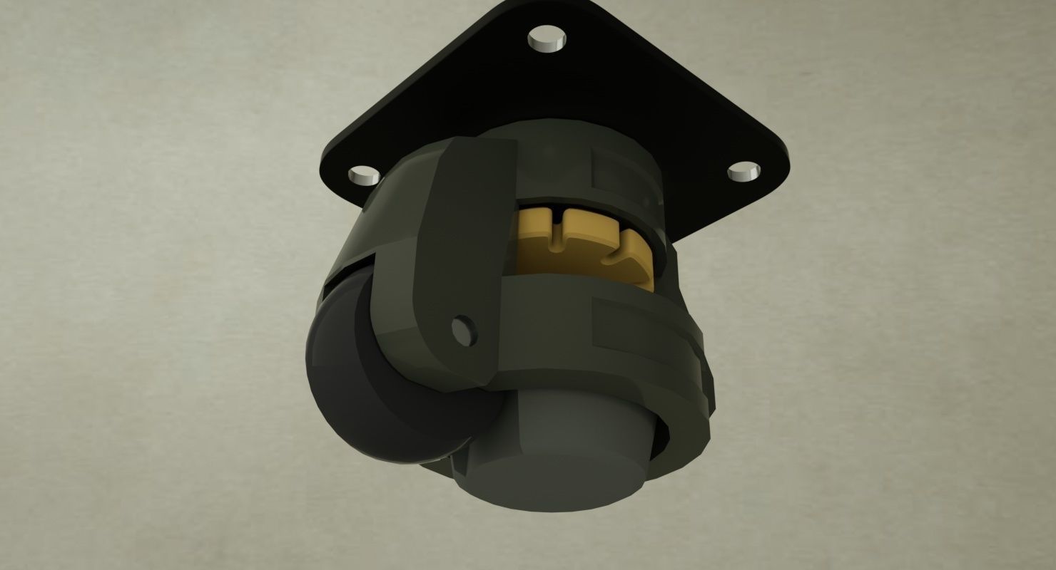 Universal wheel module 3D model_5