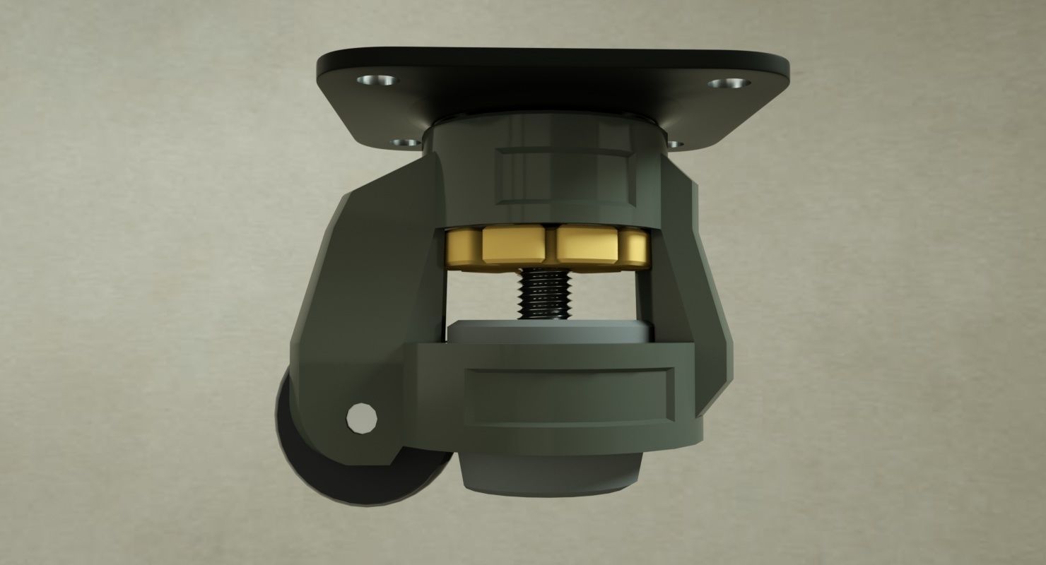 Universal wheel module 3D model_1