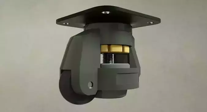 Universal wheel module 3D model