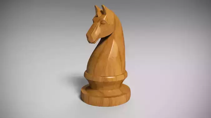 Knight Piece of Chess 3D print model