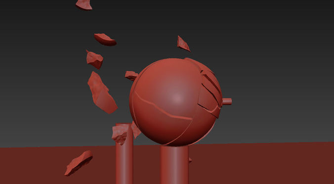 Bullet Breaking Balls - Slow Motion 3D model