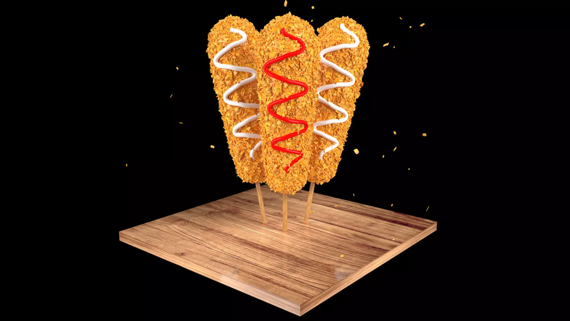 Corn Dog 3D model 3D model_0
