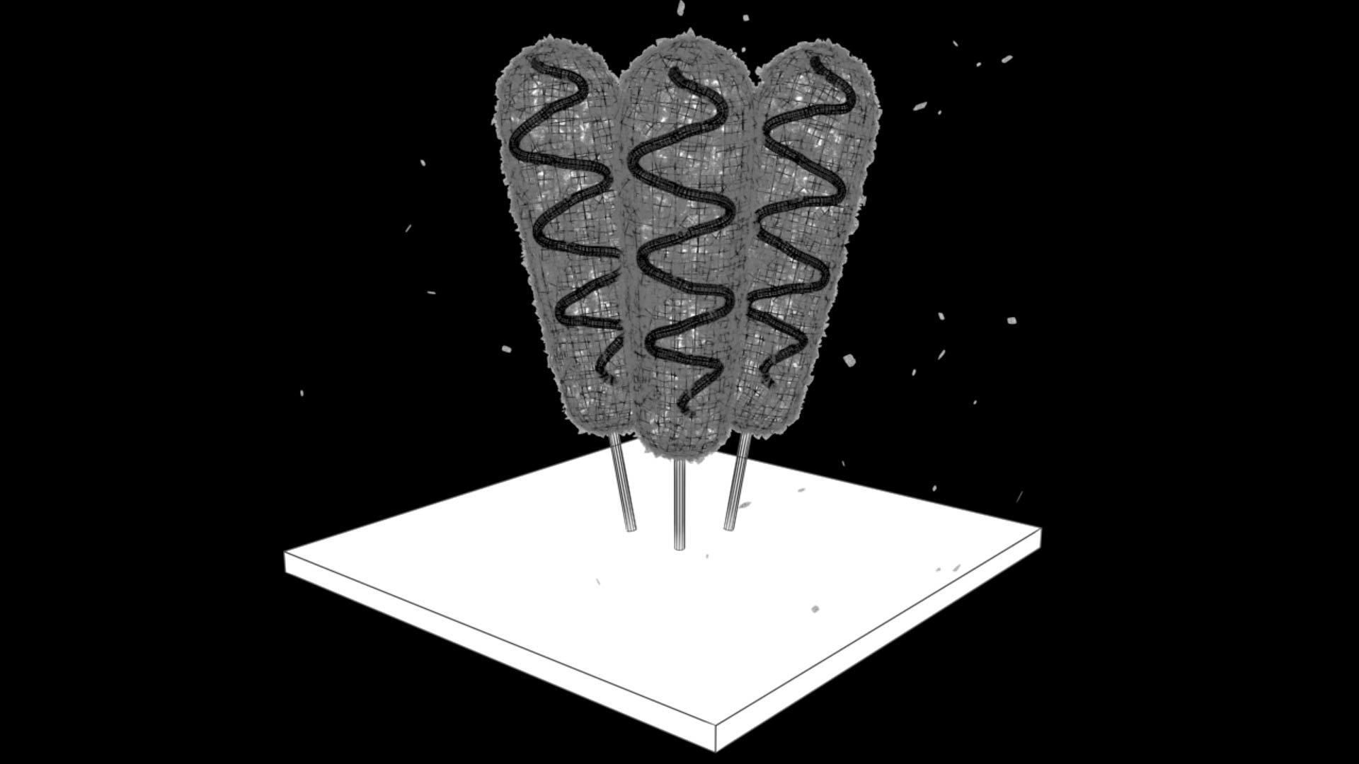 Corn Dog 3D model 3D model_2