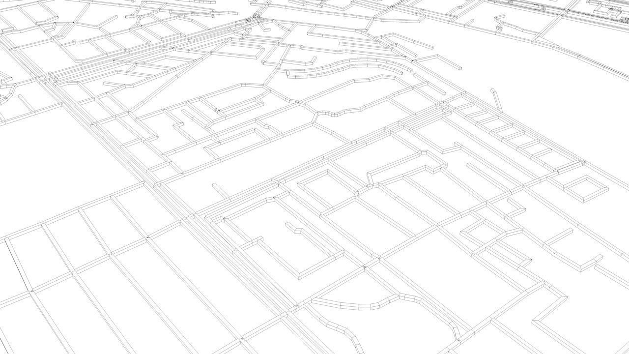 Volgograd Road Network and Streets 3D model_11