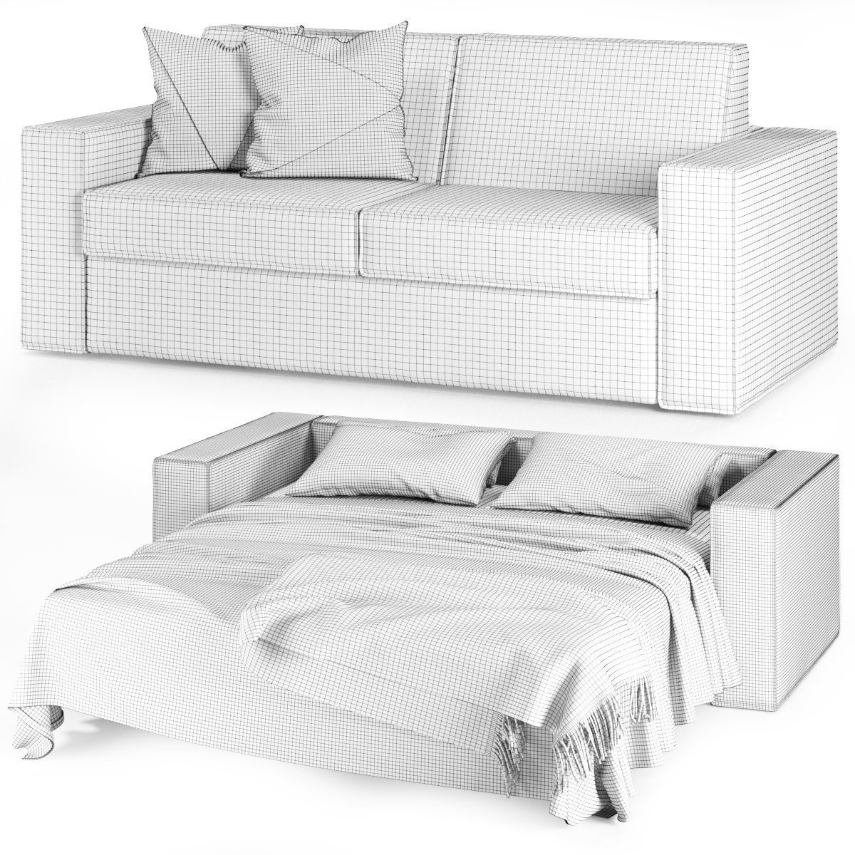 FELIS KURT SOFA BED 3D model_1