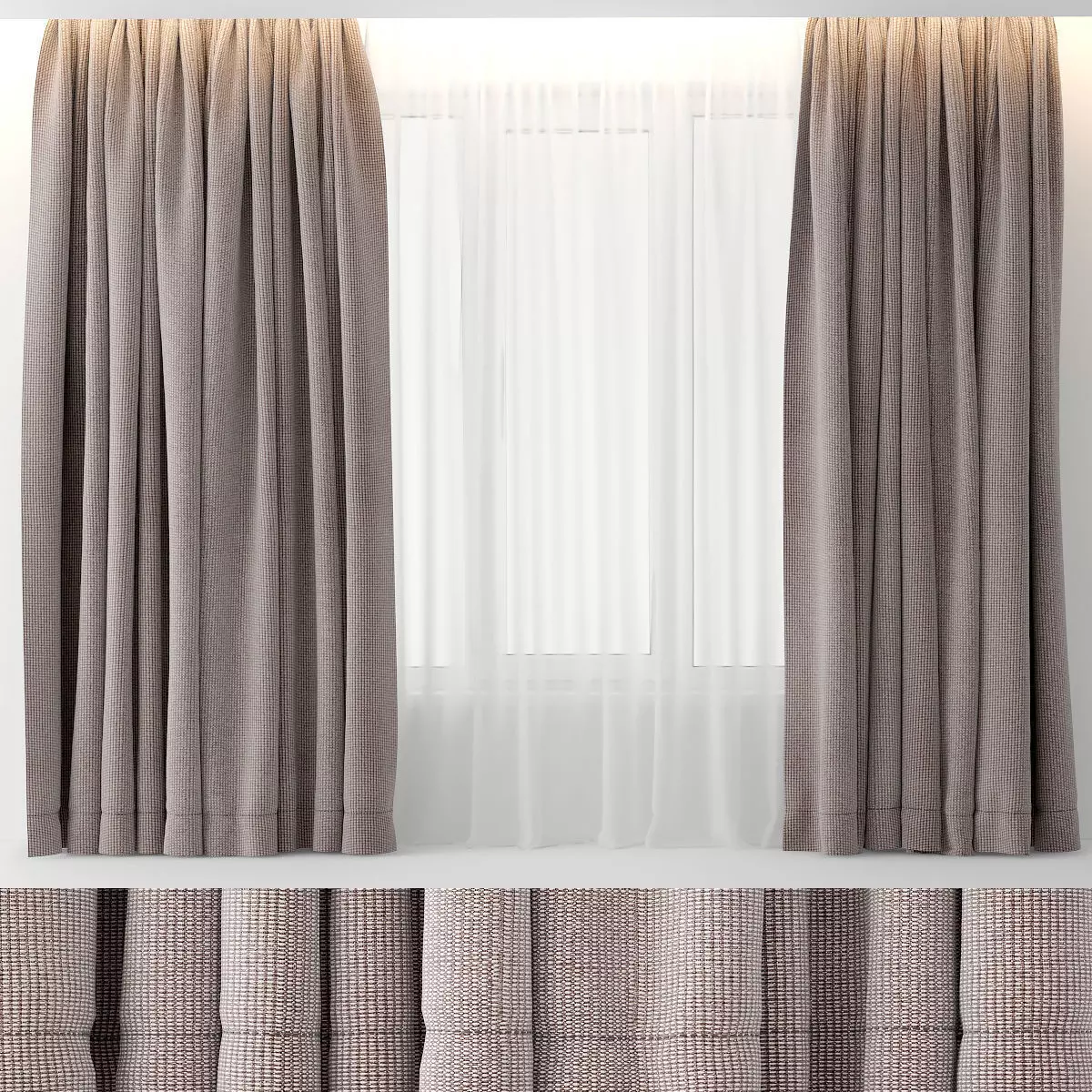 CURTAINS VELOUR 3D model_0