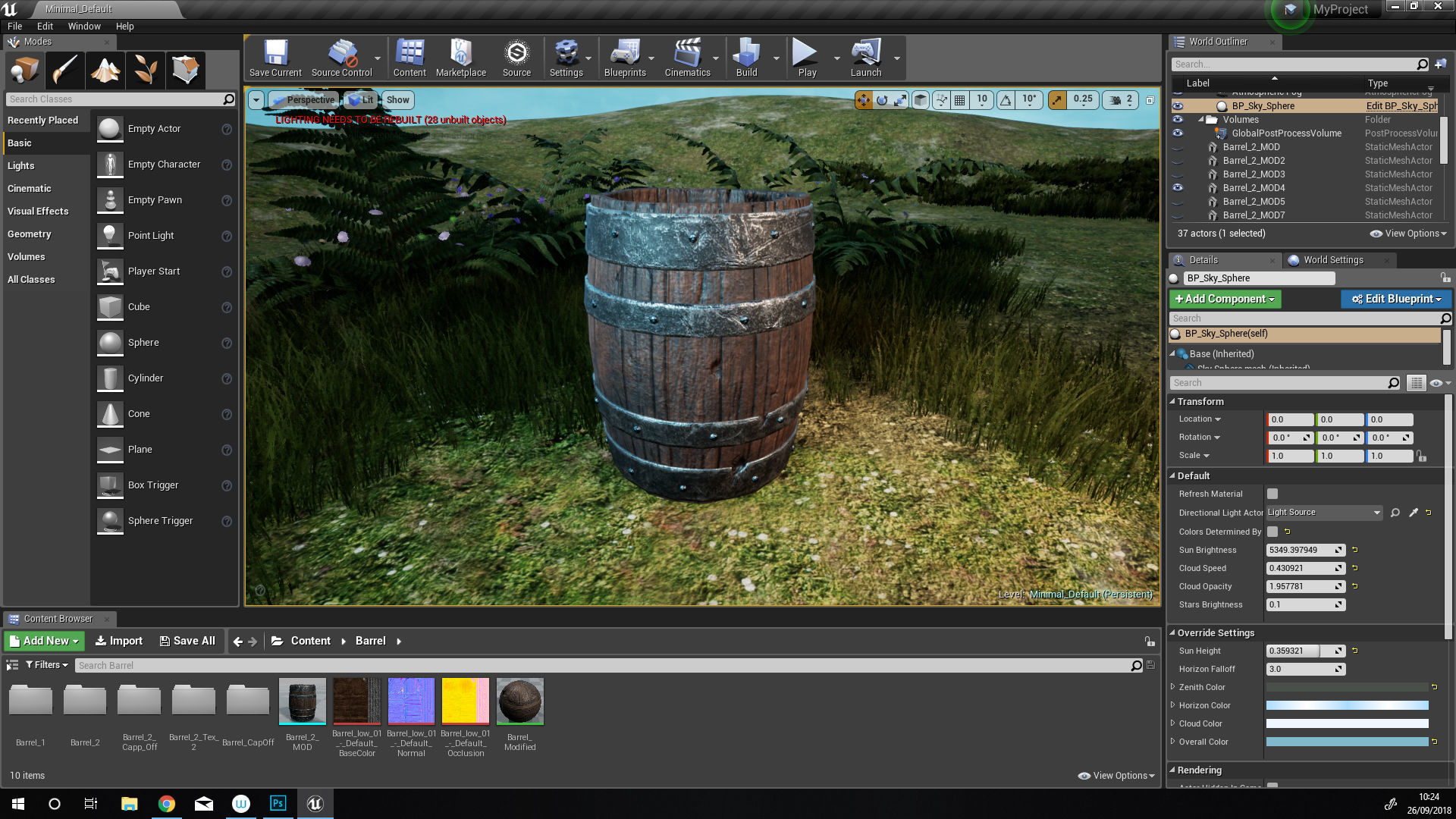 Old Medieval Barrel  Game Ready 3D Model Free low-poly 3D model_6