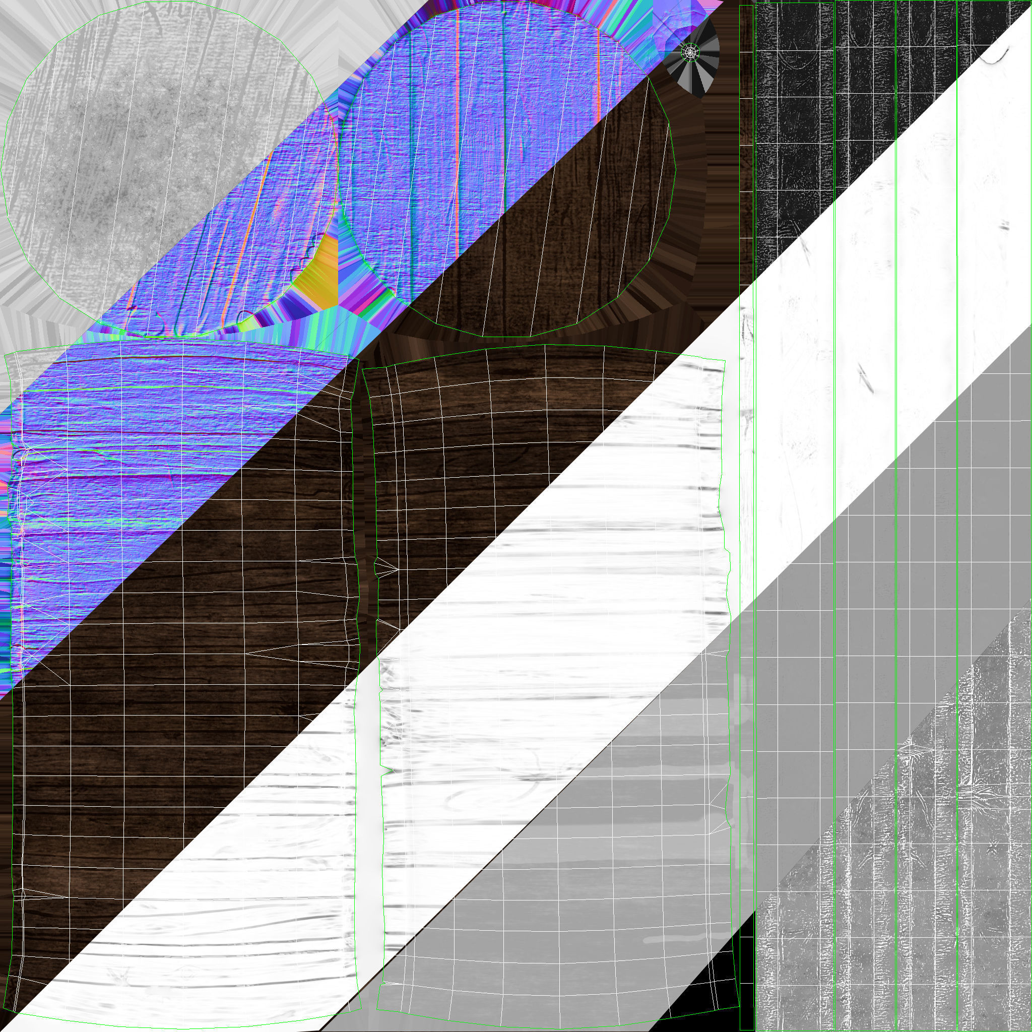 Old Medieval Barrel  Game Ready 3D Model Free low-poly 3D model_10