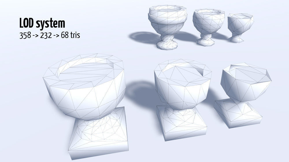 Old Cemetery Pack Low-poly 3D model_5