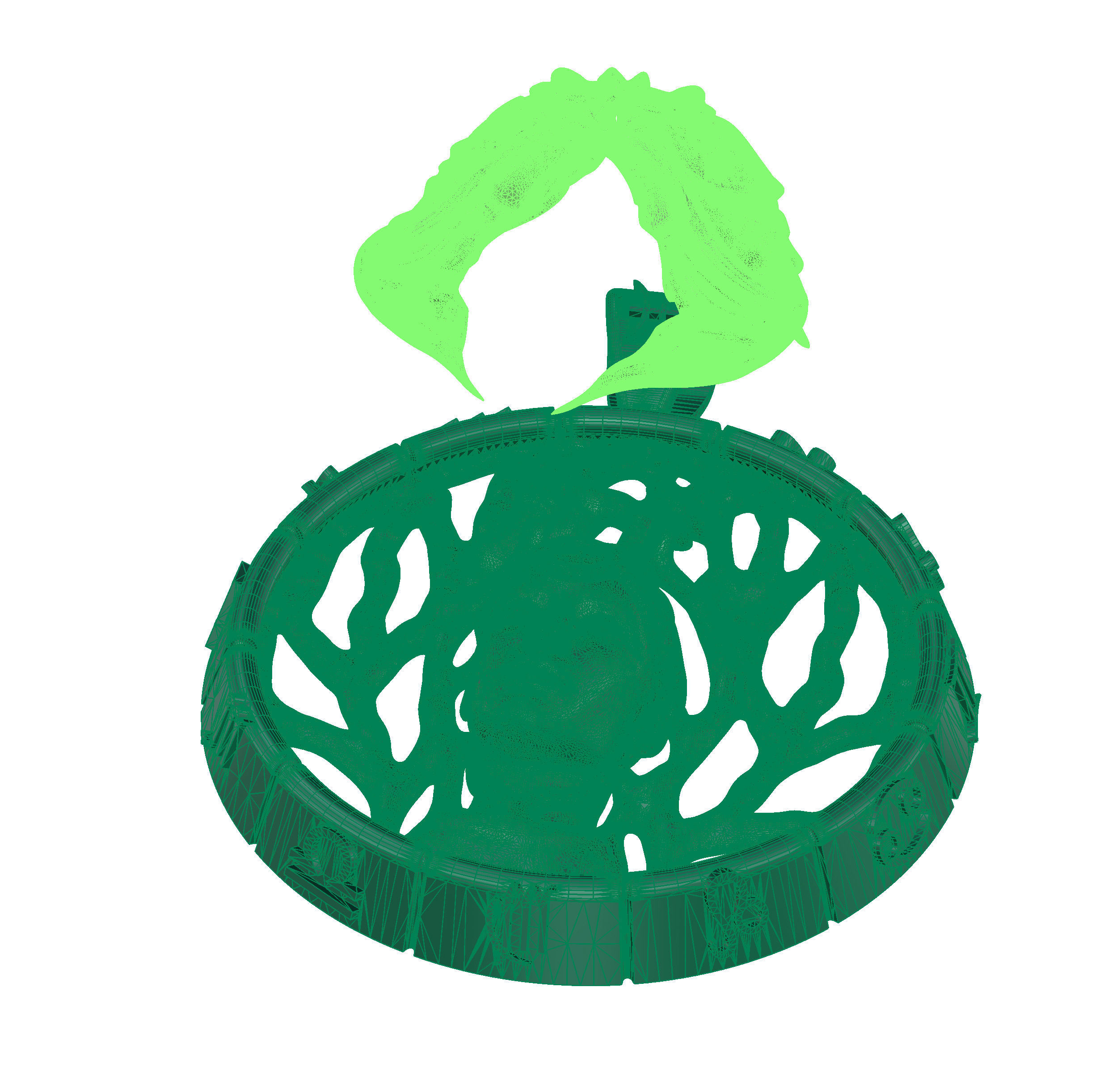 pendant zodiac sign Pisces 3D print model_10