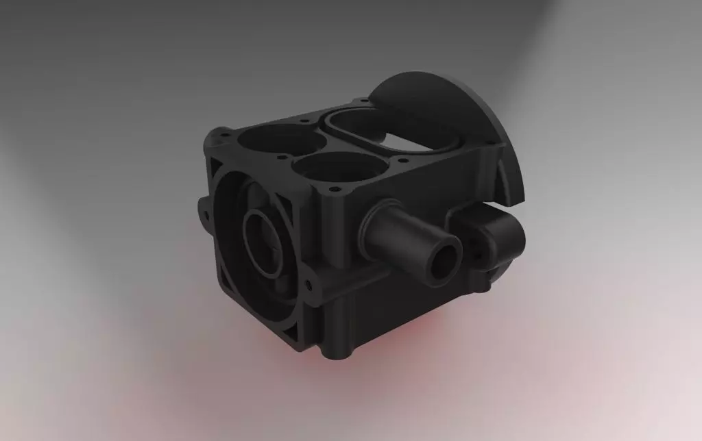 Diaphragm Pump Body Free 3D model_0