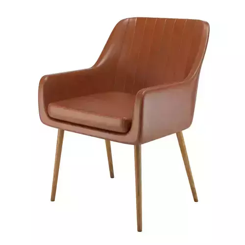 Cognac Pike chair 3D model