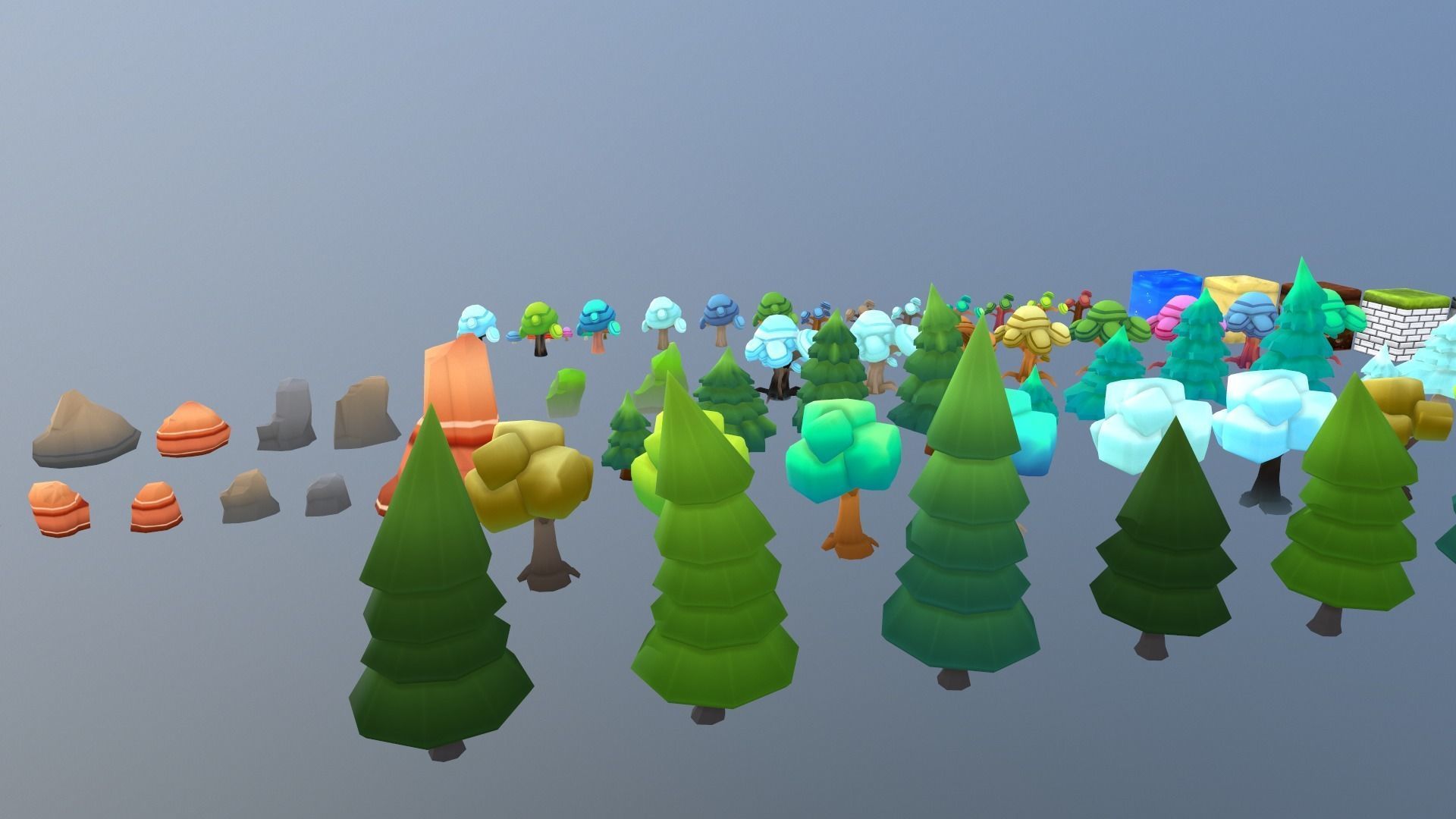 Low Poly Blocks and Props Low-poly 3D model_15