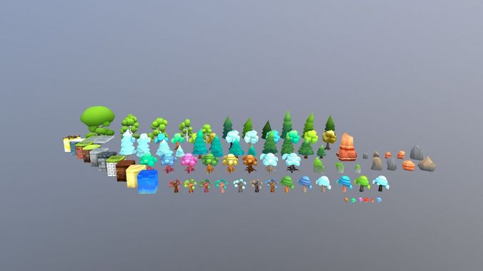 Low Poly Blocks and Props Low-poly 3D model