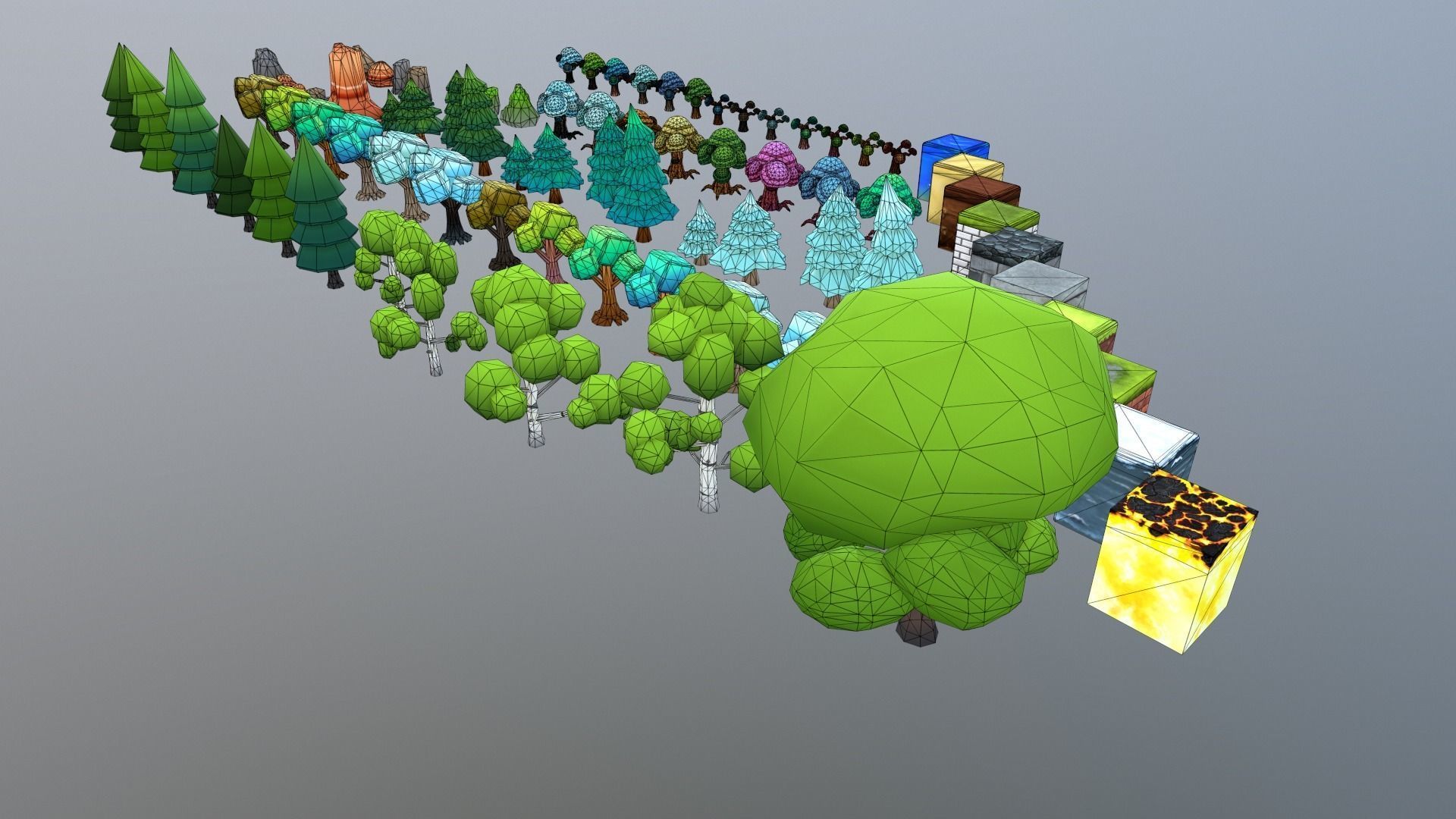 Low Poly Blocks and Props Low-poly 3D model_24